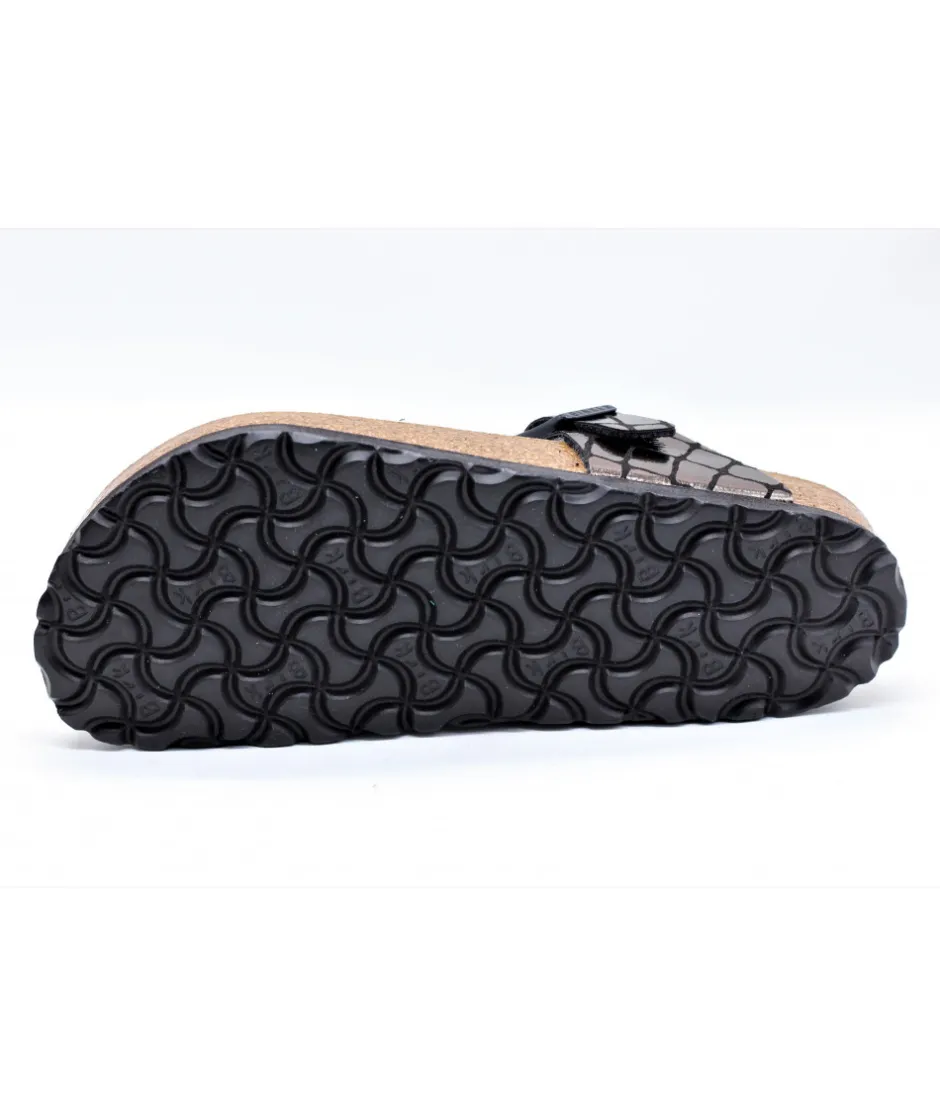 Femme L'Empreinte Chaussures Mules|Sandales Et Nu-Pieds|BIRKENSTOCK GIZEH GATOR GLEAM BLACK