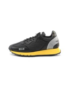 Homme L'Empreinte Chaussures Baskets|CETTI C1293 TRAIN GREY BLACK