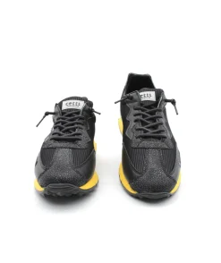 Homme L'Empreinte Chaussures Baskets|CETTI C1293 TRAIN GREY BLACK