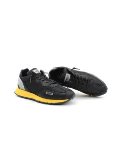 Homme L'Empreinte Chaussures Baskets|CETTI C1293 TRAIN GREY BLACK