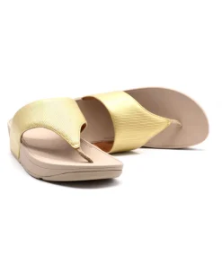 Femme L'Empreinte Chaussures Sandales Et Nu-Pieds|FITFLOP OLIVE TEXTURED GLITZ