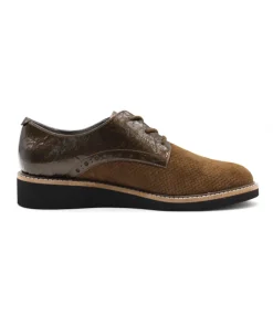 Femme L'Empreinte Chaussures Derbies|FUGITIVE CHAMOI VELOURS
