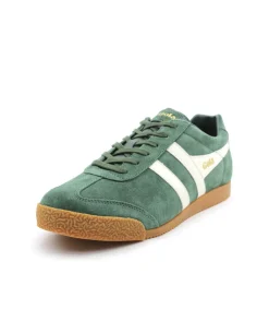 Homme L'Empreinte Chaussures Baskets|GOLA HARRIER SUEDE EVERGREEN OFF WHITE