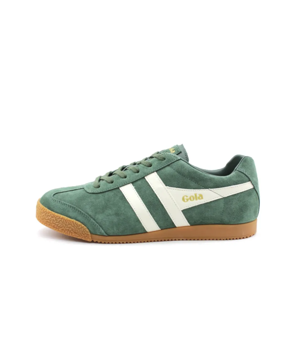 Homme L'Empreinte Chaussures Baskets|GOLA HARRIER SUEDE EVERGREEN OFF WHITE