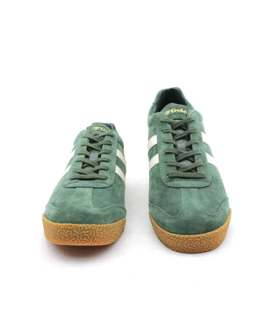 Homme L'Empreinte Chaussures Baskets|GOLA HARRIER SUEDE EVERGREEN OFF WHITE