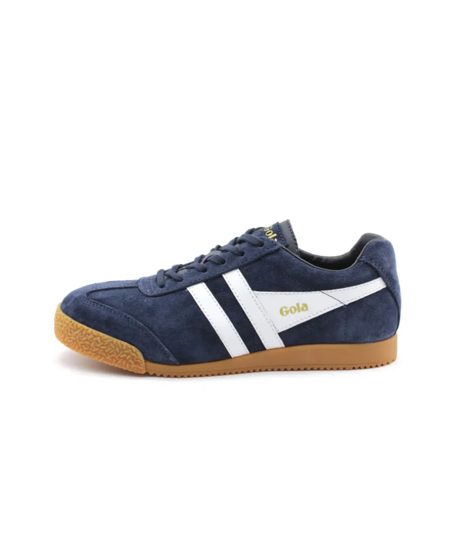 Femme L'Empreinte Chaussures Baskets|GOLA HARRIER SUEDE NAVY WHITE