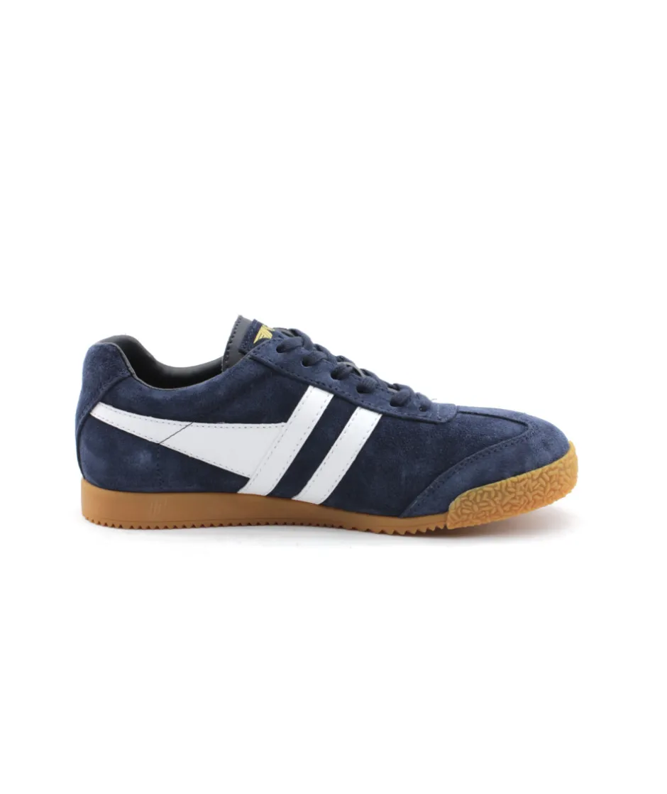 Femme L'Empreinte Chaussures Baskets|GOLA HARRIER SUEDE NAVY WHITE