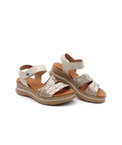 Femme L'Empreinte Chaussures Sandales Et Nu-Pieds|PAULA URBAN 28-570 METAL FUMO