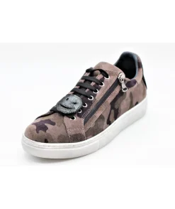 Femme L'Empreinte Chaussures Baskets|REQINS SIGRID BASKETS ARMY STAR KAKI